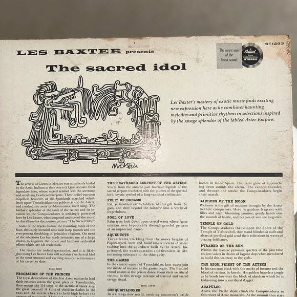 Les Baxter Rare The Sacred Idol Vinyl Record 1960s - Picture 2 of 3